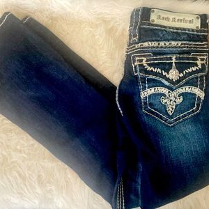 Rock revival 26 Jenna boot cut jeans dark wash